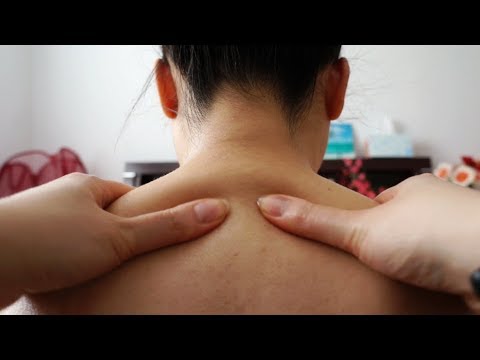 ASMR A NICE, SMOOTH Neck Massage (Binaural) w. OILY SKIN SOUNDS (Back + Front POV, Up Close)