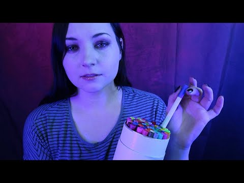 ASMR Drawing On Your Face ⭐ Soft Spoken and Ear to Ear Whispers