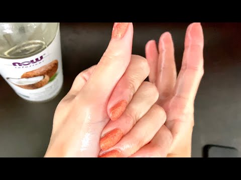 ASMR Hand Massage with Coconut Oil