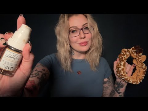 ASMR Playing with Your Skincare/Makeup +Life Update (chatter/rambling)