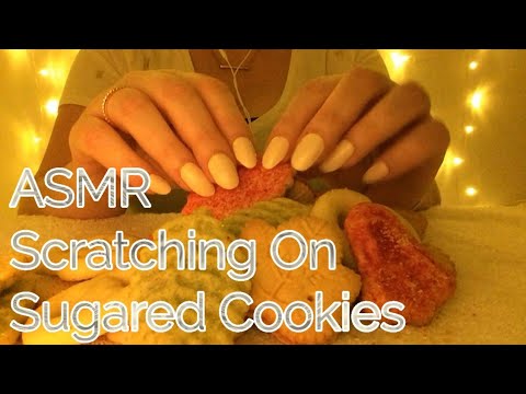 ASMR Scratching On Sugared Cookies
