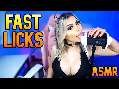 10 MINUTES OF FAST EAR LICKING ASMR 🤍