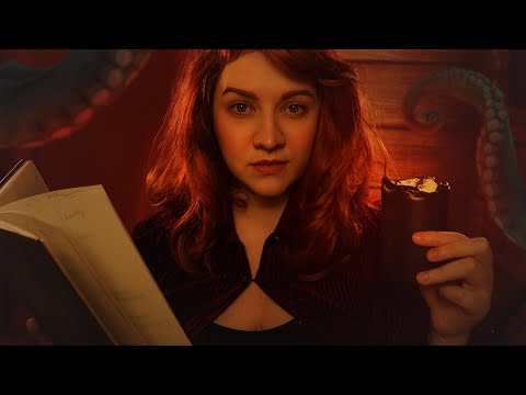 ASMR / H.P. Lovecraft RP / Mysterious Librarian "helps" you (paper sounds, tapping, writing, etc)