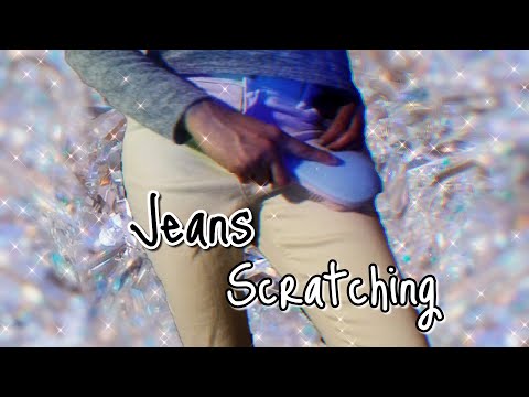 ASMR:⚠️Aggressive Jeans Scratching & Tapping 👖 (+ Brushing & Zip Sounds) [Lofi, No Talking]