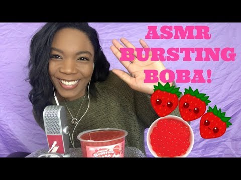 ASMR | BURSTING BOBA!! | EATING, POPPING, SLURPING SOUNDS FOR TINGLES