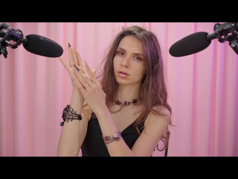 ASMR - Long Nails Tapping & Scratching For Sleep (ear to ear whispering)