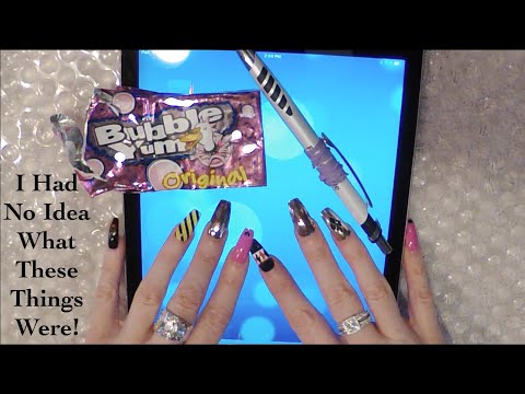 ASMR Intense Gum Chewing Ramble | IPAD Tapping | Try to Identify These Strange Items