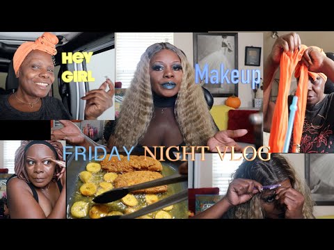 HE WAS SO MAD I ATE HIS OREOS | FULL GLAM MAKEUP/HAIR | FRYING SALMON
