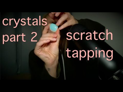 asmr 💎 scratch tapping crystal collection💎  part 2