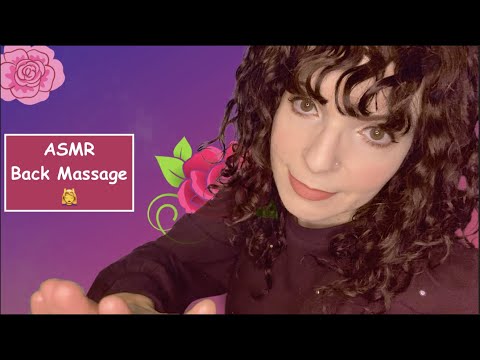 ASMR Roleplay Relaxing Back Massage💆‍♀️