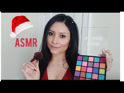 ASMR Salon: Christmas makeover (facial,  makeup and hair)