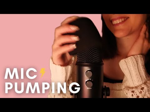 ASMR - FAST and AGGRESSIVE MIC COVER PUMPING, SWIRLING, Rubbing  😍 Soft Spoken and Whispering