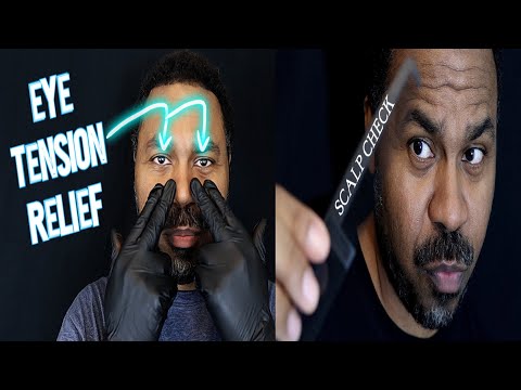 ASMR Scalp Check with SHAMPOO | Around The EYES Massage with Gloves | Room White Noise (2 Requests)
