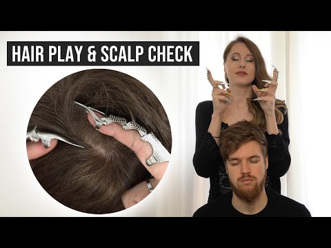 ASMR Scalp Check Real Person Hair Play – No talking (Weird ASMR: Massage & Comb)