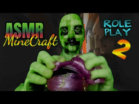 Minecraft CREEPER returns with SLIME and random fast and aggressive ASMR triggers, scary horror asmr