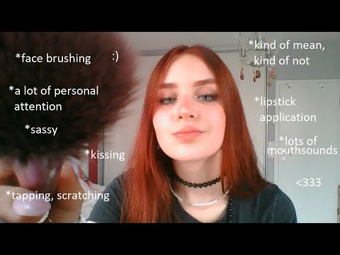 ASMR sassy bestfriend does your make up, gets you ready for a party |fast&aggressive |deutsch/german