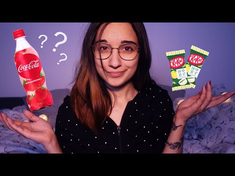 [ASMR em Português] Provando Snacks do Japão! | Tokyo Treat Unboxing