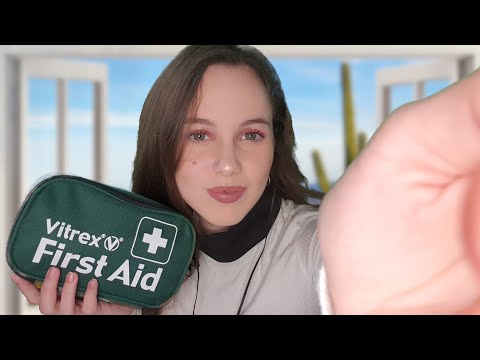 ASMR First Aid Roleplay Soft Spoken - You Fell On A Cactus In The Desert