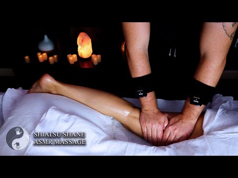 ASMR Soft & Deep Tissue Leg Massage To Ease Pain [No Talking]