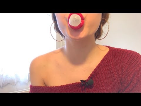 Chewing Gum Sounds (ASMR - ALMOST NO TALKING) - trying to pop bubbles..FAILED