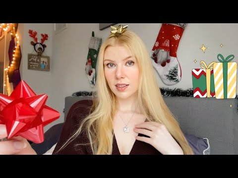 Wrapping You Up As A Christmas Gift |ASMR| Relaxing Wrapping Sounds & Sweet Attention