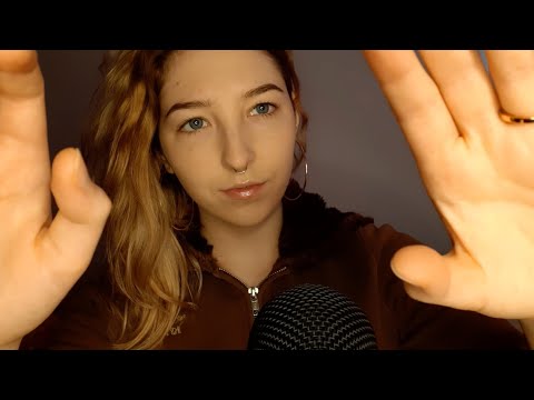ASMR for anxiety attacks (mindful breathing & gentle hand movements)