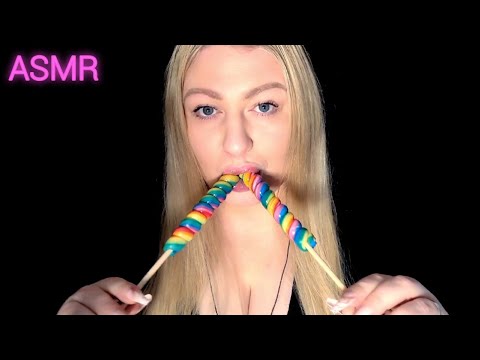 ASMR 2 RAINBOW LOLLIPOP 👅 WET MOUTH SOUNDS