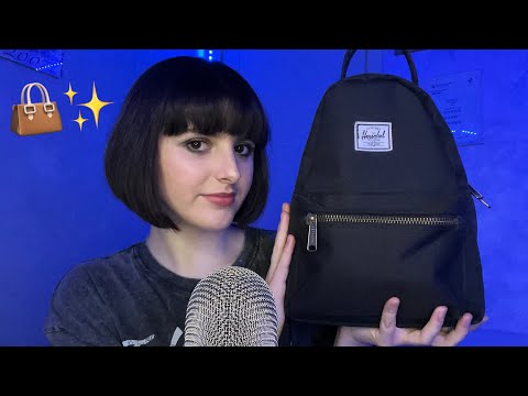 ASMR What’s In My Bag 🎒👜(tapping on trigger assortment)