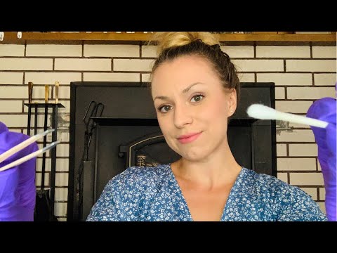 CLEANING YOUR FACE ROLEPLAY ASMR | Plucking Your Eyebrows ASMR | Personal Attention Roleplay ASMR