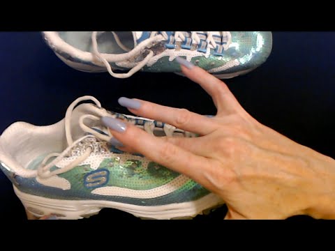 ASMR | My New (to me) Sequin Shoes!  (Whispered Unboxing)