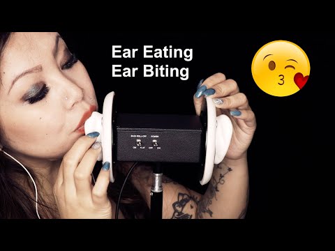 ASMR Ear Eating, Biting for Deep Tingles | 4K - 4000 Subs Special!