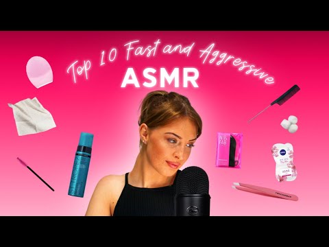 [ASMR] Top 10 Fast And Aggressive - Insane Tingles & Triggers !
