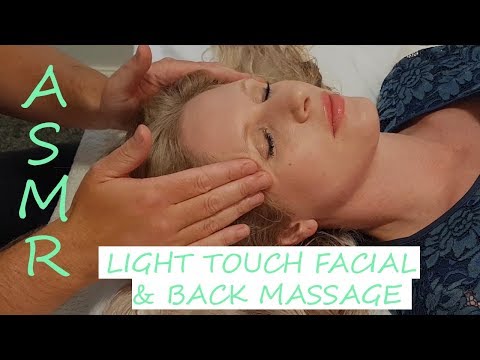 [ASMR] Light Facial & Back Massage [No Talking][No Music]