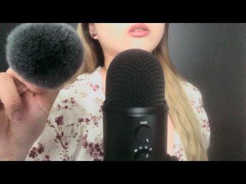 [ASMR] Gentle Mouth Sounds + Softly Brushing Your Face ☁️