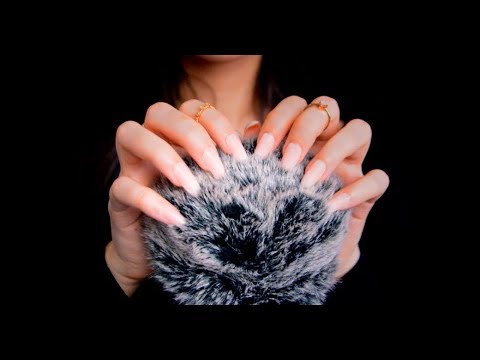 [ASMR] Fluffy Mic Scratching With Long Nails ❤️  Simulated Scalp Massage