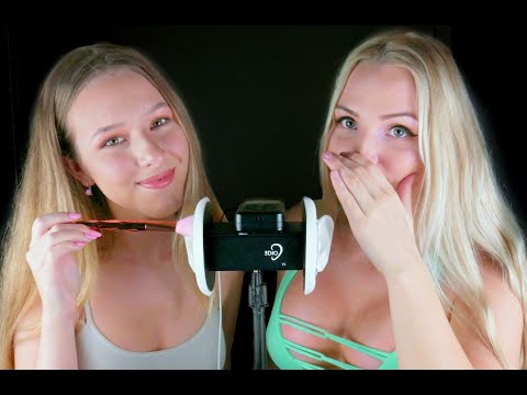 ASMR Ear Attention from Two ASMRtists