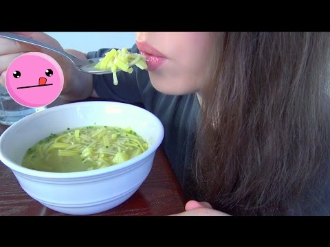ASMR I Eating Sounds I Chicken Noodle Soup