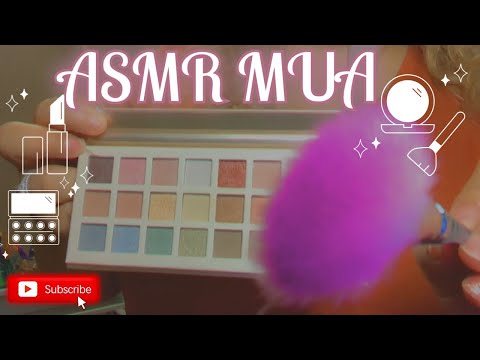 ASMR| Roleplay: Personal attention nice friend does your makeup 💄 (brush sounds, gum chewing,)