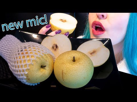 ASMR: Super Juicy & Crispy Asian Nashi Pear | White Pear 🍐 ~ Relaxing Eating [No Talking|V]😻
