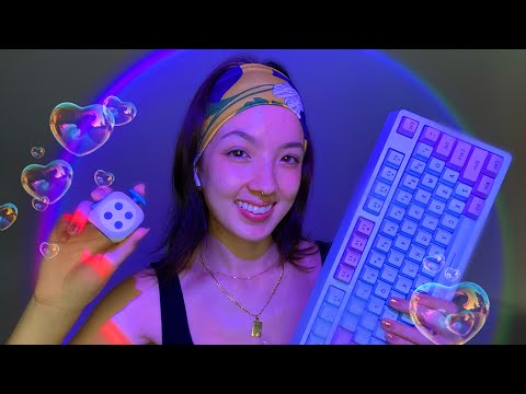 ASMR | Touching Your Face (frequent switches for ADHD, fidget toys, and Do As I Say)