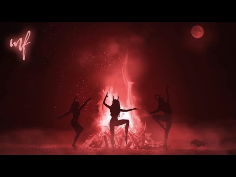 Witch's Bonfire ASMR Ambience (fire crackling, spooky witch whispers, dark ambient)