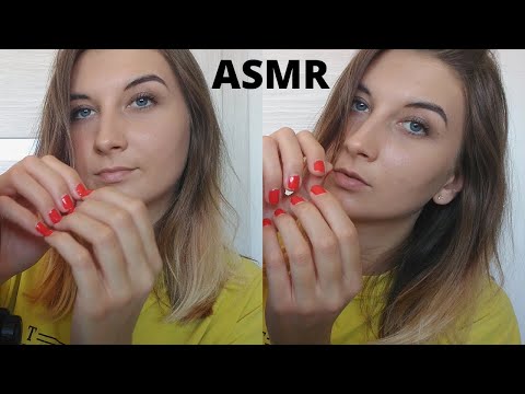 ASMR | RED NAILS TAPPING AND HAND SOUNDS ~