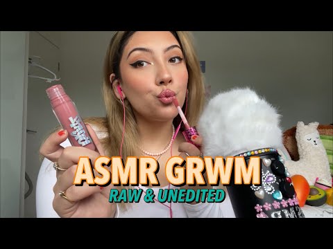 ASMR unedited and raw get ready with me! ✨💚 | Whispered