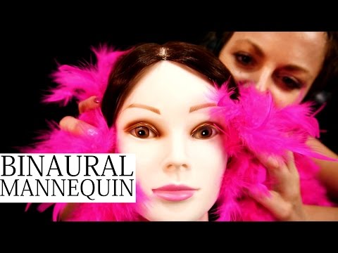 Fabulous ASMR Binaural Mannequin Head Massage!  Ear Cleaning, Ear Massage & Light Ear Cupping