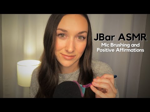 Mic Brushing and Positive Affirmations 💛 ASMR | whispered | personal attention