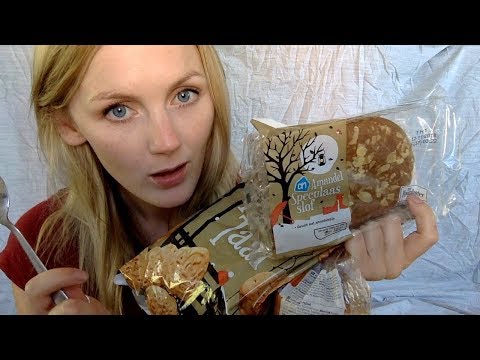 ASMR - Tasting Dutch christmas cookies | Eating & drinking, whispering & mouth sounds