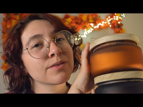 ASMR Fall Candle Shop Roleplay | cozy thunderstorm ambience & finding the perfect scent for you