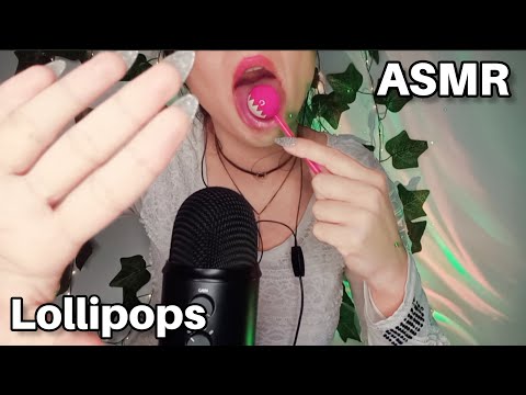 asmr ♡ super sensitive lollipop eating sounds 🍭 | no talking |for more relaxing |Fast and aggressive