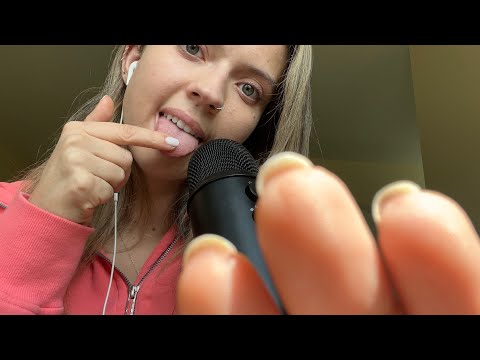 ASMR| FINGER LICKlNG MOUTH SOUNDS AND SUPER WET TINGLES| INAUDIBLE WHISPERING