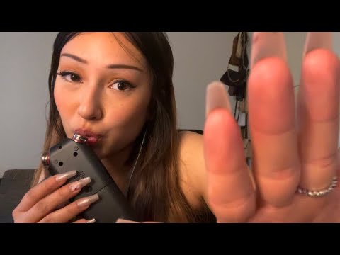 ASMR Trying out my TASCAM❤️ different mouth sounds and hand movements
